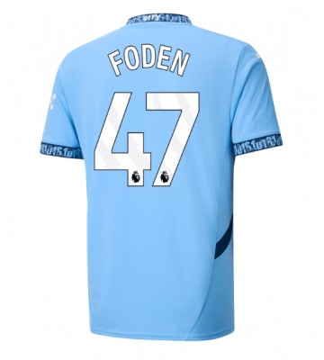 Manchester City Phil Foden #47 Replika Hjemmebanetrøje 2024-25 Kortærmet